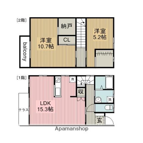 エコハウスマンション四季(2LDK)の間取り写真
