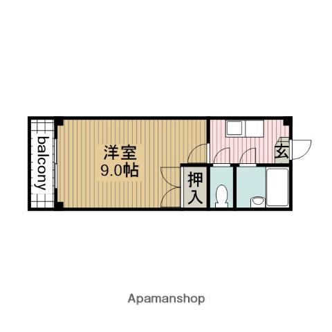 パレス緑(1K/1階)の間取り写真