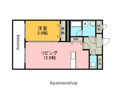 フォレスタ(1LDK/2階)の間取り写真