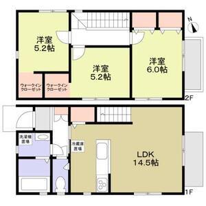名鉄西尾線 堀内公園駅 徒歩7分 2階建 築7年(3LDK)の間取り写真