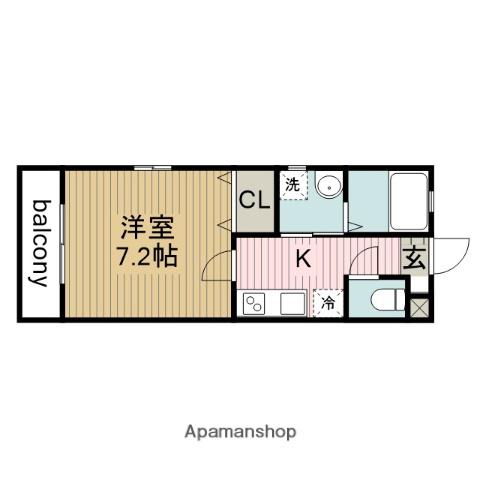 TIERRA安城 ウエスト(1K/3階)の間取り写真