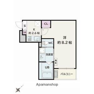 JACK MIKAWAANJOHIGASHI 1(1K/2階)の間取り写真