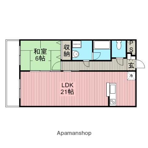 AP-Ⅴ(1LDK/1階)の間取り写真
