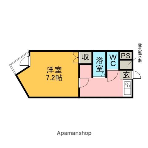 エスポ・アール(1K/2階)の間取り写真