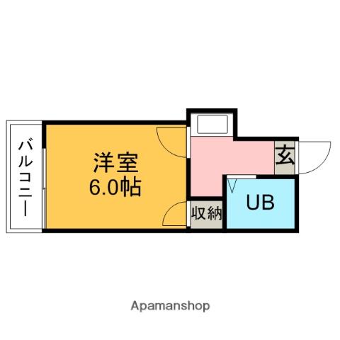 LUZES刈谷(1K/2階)の間取り写真