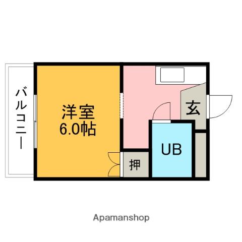 シャトレベール青山(1K/3階)の間取り写真