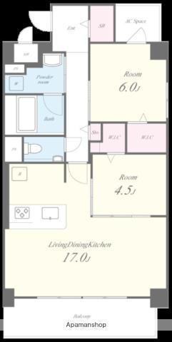 ベルアージュ(2LDK/4階)の間取り写真