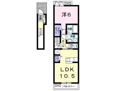 サンリット(1LDK/2階)の間取り写真