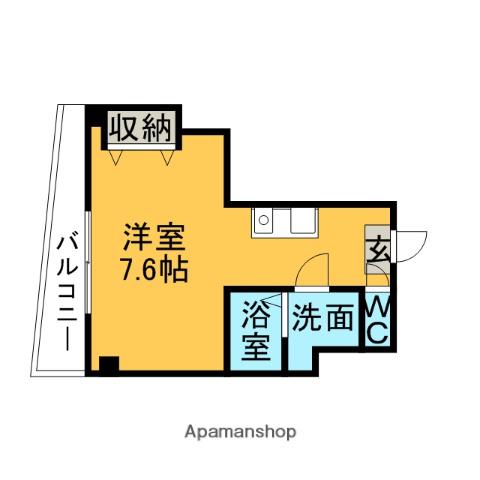 KTEXビル(ワンルーム/3階)の間取り写真