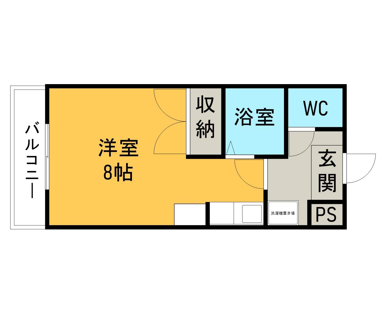 グランデュール56(ワンルーム/5階)の間取り写真