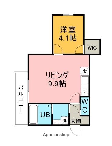ジーメゾン知立草刈(1LDK/2階)の間取り写真
