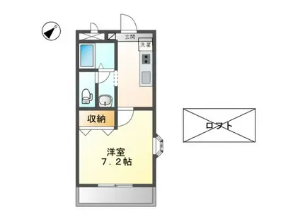 シャランT・ZENNGO(1K/2階)の間取り写真