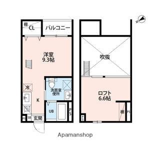 LUCIE鳴海(ワンルーム/1階)の間取り写真