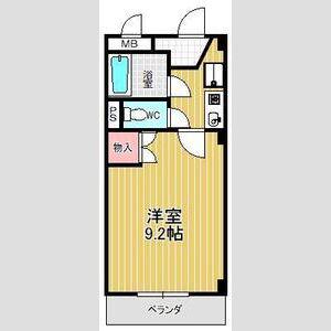 エスペランサ豊明(1K/3階)の間取り写真