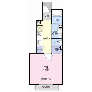 エクセル(1K/1階)の間取り写真