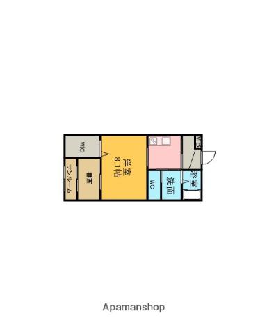 ステラカーサ(1K/1階)の間取り写真