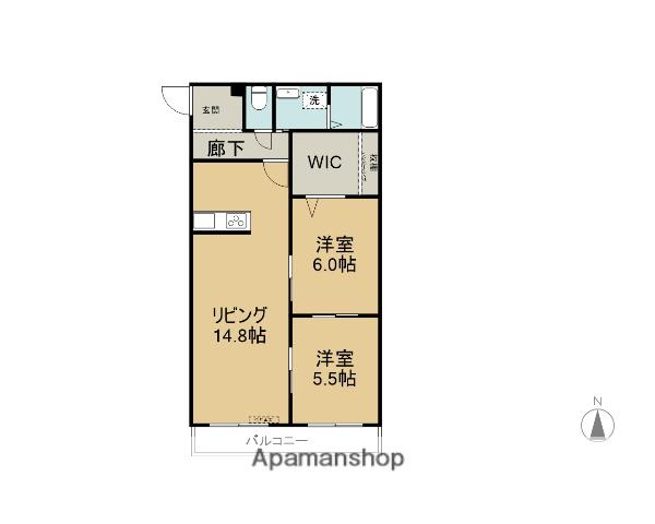 フロイデ(ワンルーム/1階)の間取り写真