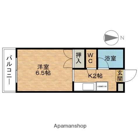 コーポタカギ(1K/1階)の間取り写真