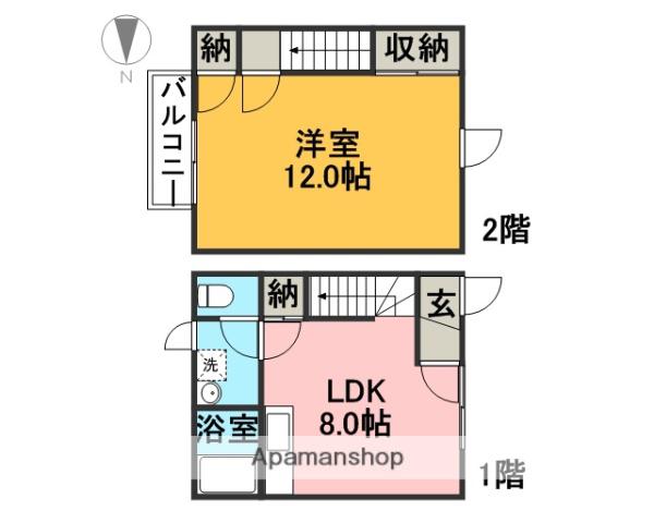 エクセルなお(1LDK)の間取り写真