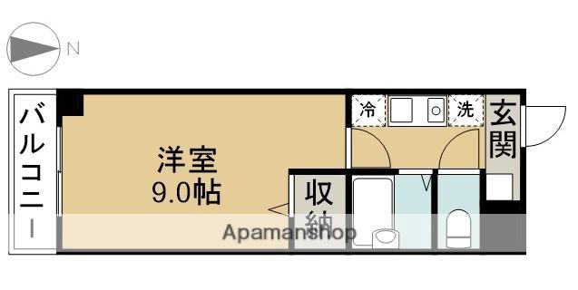 SUNNY COURT(1K/3階)の間取り写真