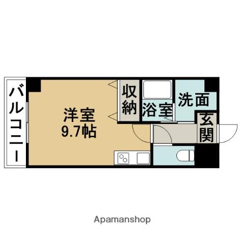 ホウケン八幡(ワンルーム/2階)の間取り写真