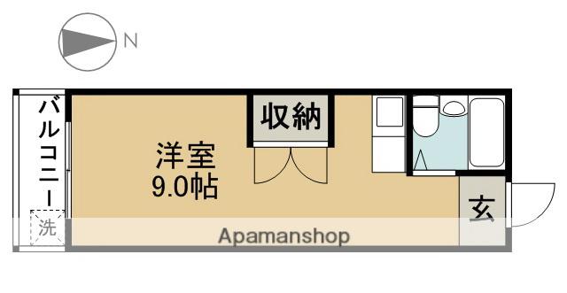 小関ハイツ(ワンルーム/2階)の間取り写真