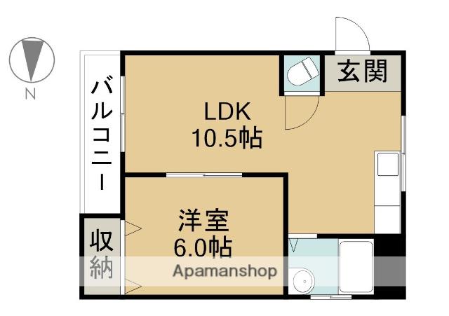 エイコウビル西枇(1LDK/2階)の間取り写真