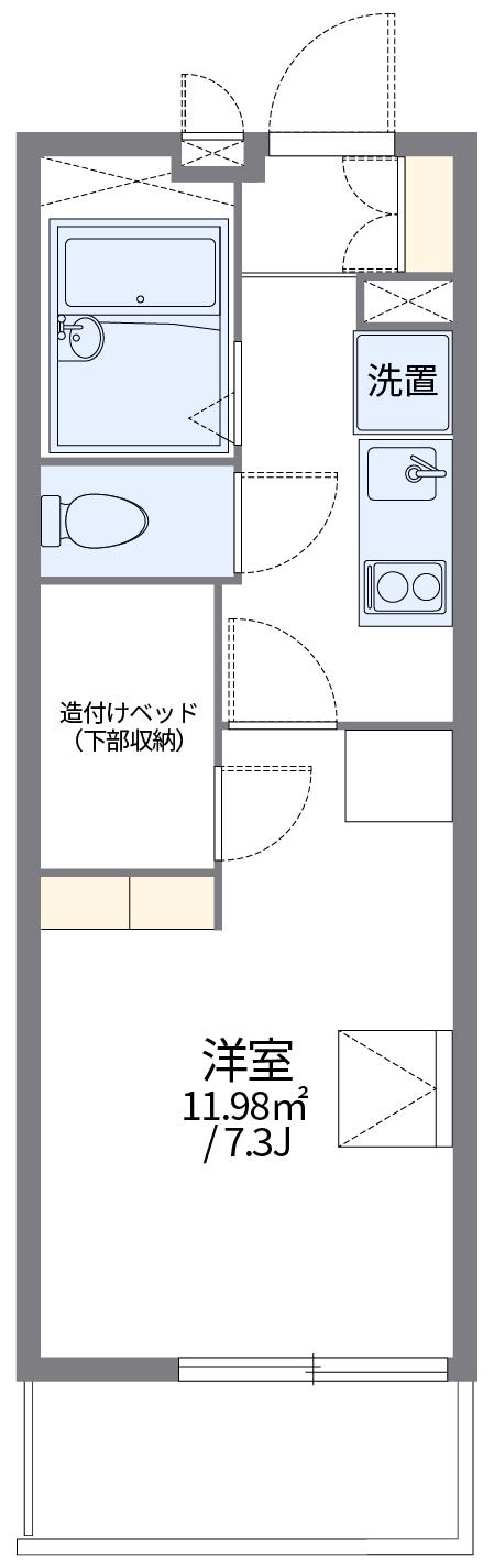 レオパレスSUMIYOSHI(1K/3階)の間取り写真