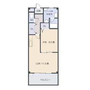 ベルコートMYA(1LDK/3階)の間取り写真
