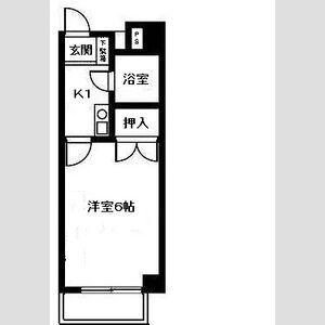 SURFER DREAM(1K/3階)の間取り写真