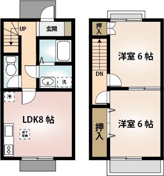 ＤＵＰＬＥＸ　大塚Ａ(2LDK)の間取り写真