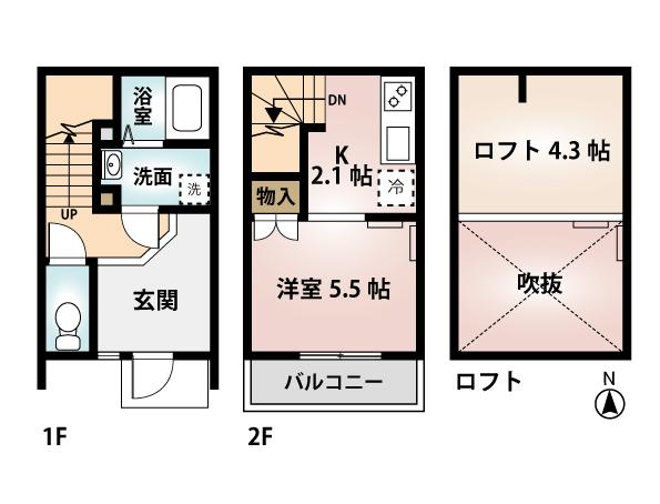 ＭＯＮＤＯ　ＰＵＬＩＴＯ　Ⅰ(1K)の間取り写真
