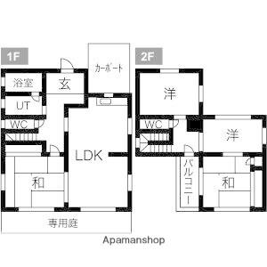 名鉄名古屋本線 奥田駅 徒歩12分 2階建 築17年(4LDK)の間取り写真