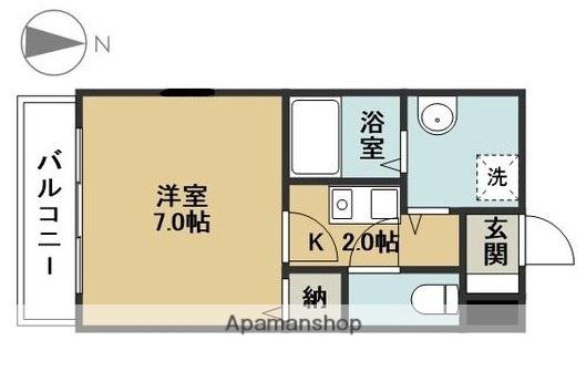 セントラルコート高道(1K/3階)の間取り写真