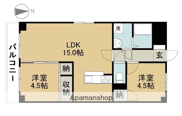 ルミエール緑(2LDK/3階)の間取り写真