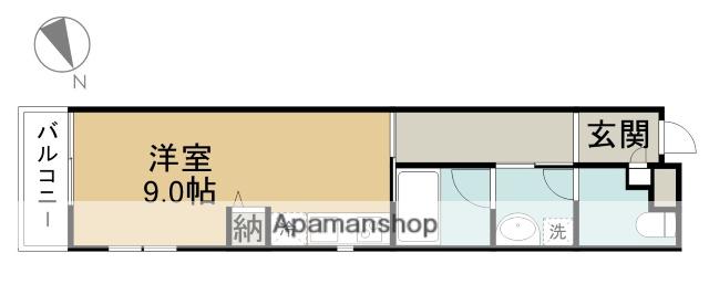 SUCCESS Ⅱ(ワンルーム/2階)の間取り写真