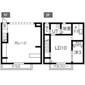 クラスティーナ160(1LDK/1階)の間取り写真