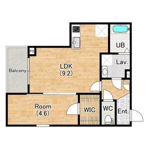ジーメゾン清須ステラノア(1LDK/1階)の間取り写真