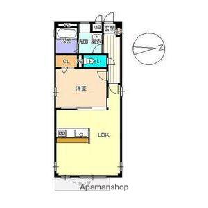 マンアルチェⅡ(1LDK/1階)の間取り写真