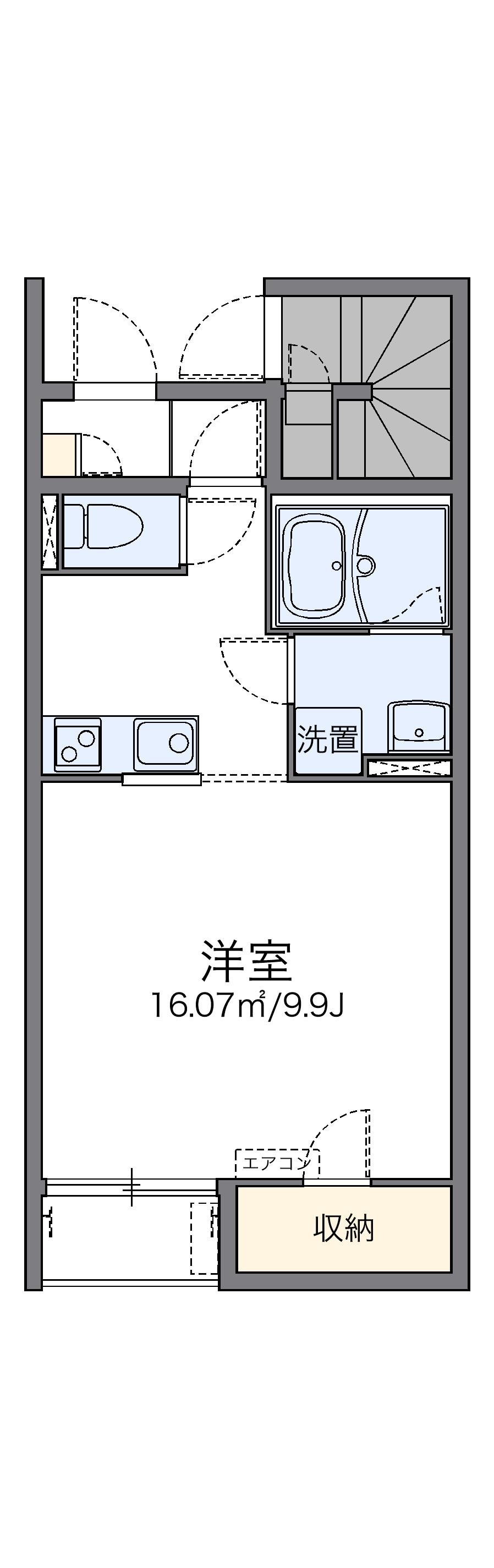 レオネクストMATSUMOTO(1K/1階)の間取り写真