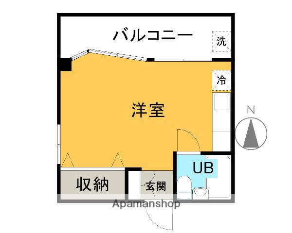 柴田マンション(ワンルーム/2階)の間取り写真