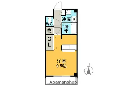 プチメゾン稲生(ワンルーム/3階)の間取り写真