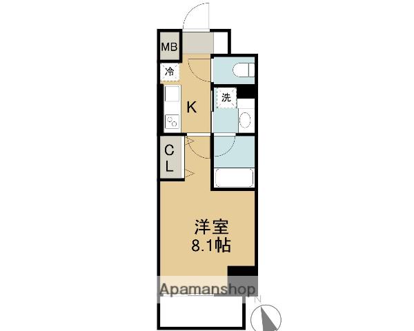 RESIDENCIA MARUNOUCHI ノース(1K/10階)の間取り写真