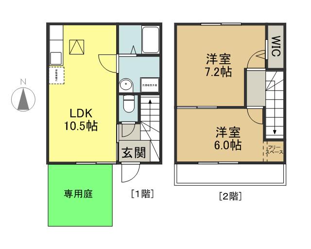 ＳＵＮＮＹ　ＨＩＬＬ　Ⅲ(2LDK)の間取り写真