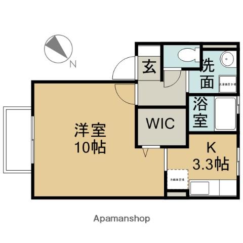 シャルマン住吉(1K/2階)の間取り写真