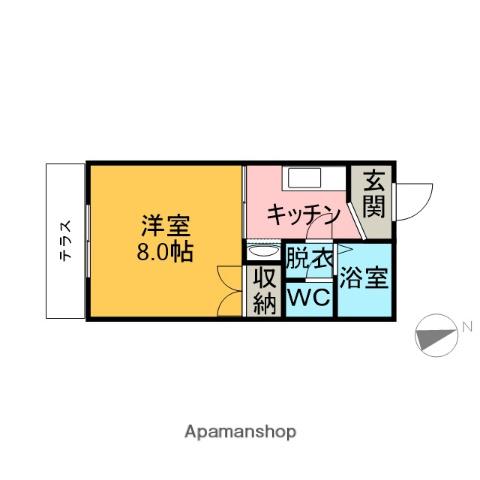 コーポ吉田(1K/1階)の間取り写真