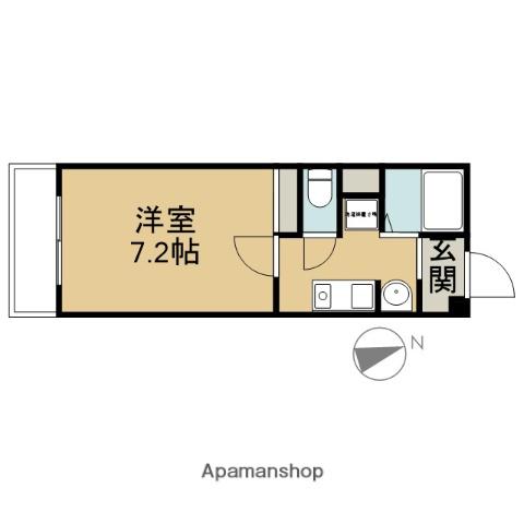 ステーションハイツ(1K/2階)の間取り写真