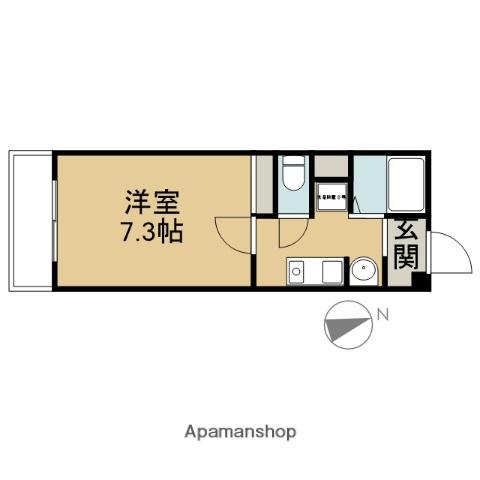 ステーションハイツ(1K/3階)の間取り写真