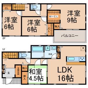 名鉄三河線 北新川駅 徒歩8分 2階建 築11年(4LDK)の間取り写真