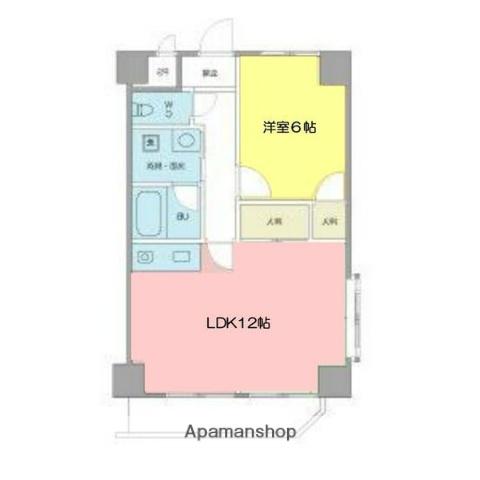 サンモールタナカ(1LDK/8階)の間取り写真